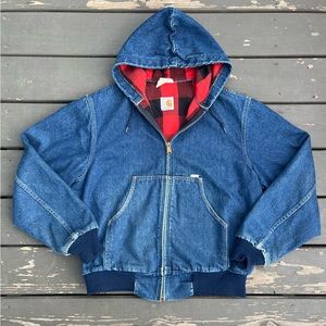 Carhartt | Jackets & Coats | Vintage Carhartt Denim Hooded Jacket 
